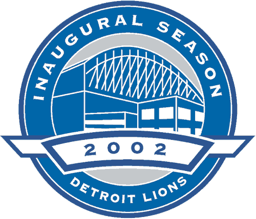 Detroit Lions 2002 Stadium Logo iron on paper